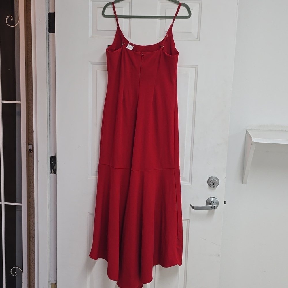 Selfie LeslieEmoji Asymmetrical Hemline Dress Red - Picture 6 of 11